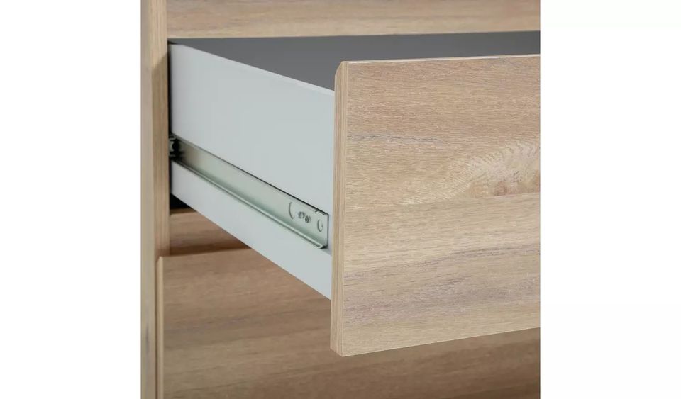 Jenson 3 Door 4 Drawer Wardrobe - Oak Effect